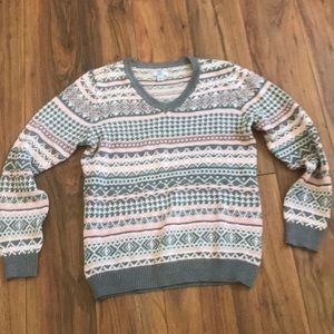 Cute pink and Gray sweater